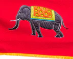 Hiccups Elephant Journey Throw - Red