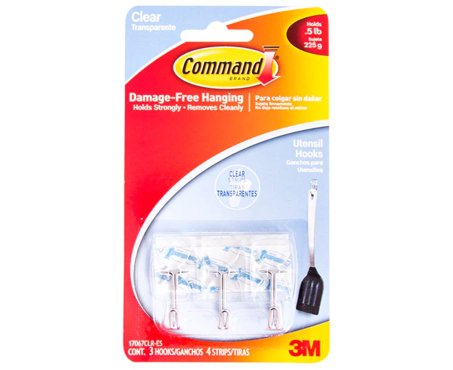 3M Command Damage-Free Hanging Wire 3 Hooks