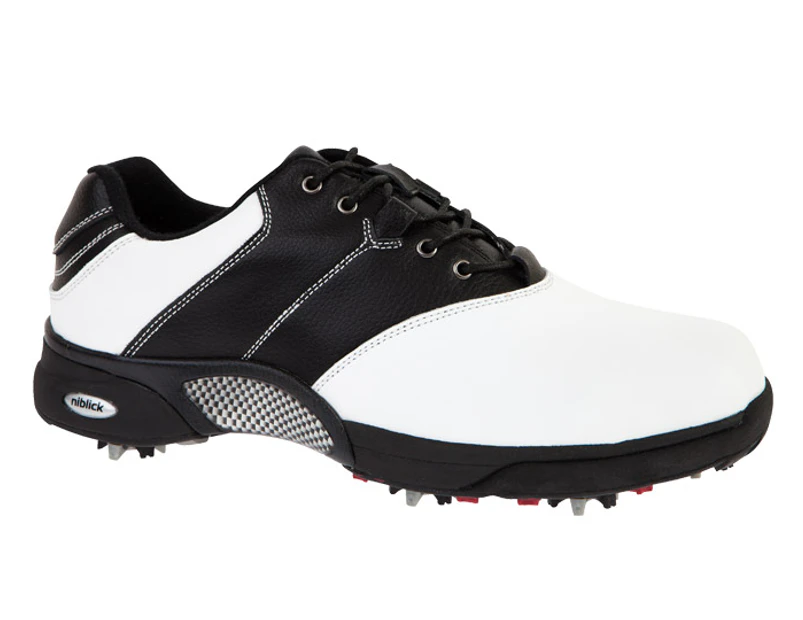 Niblick Men’s Horizon Golf Shoe - White/Black 