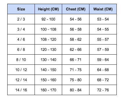 Underwear Size Chart Kids - Greenbushfarm.com