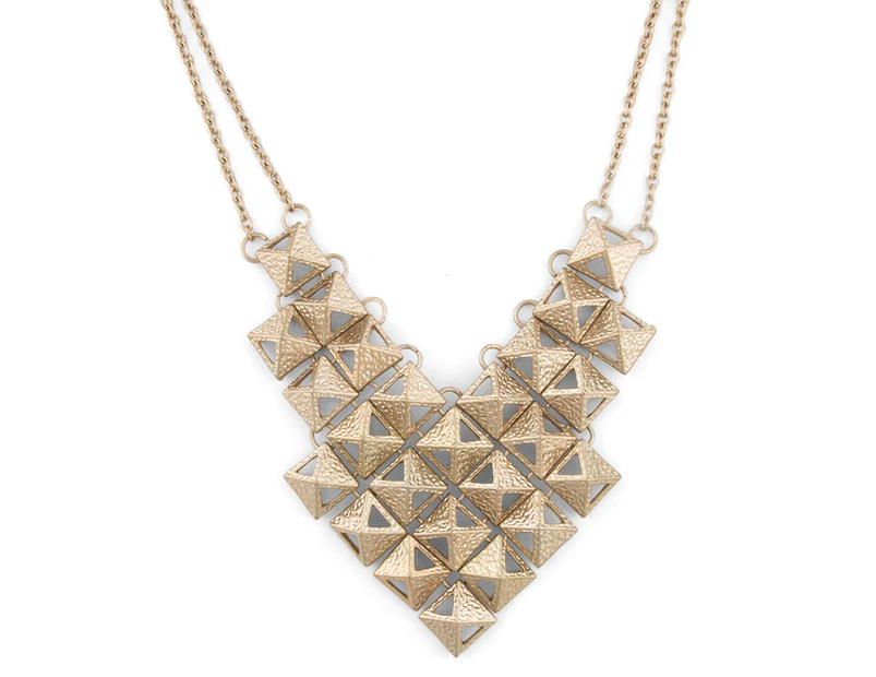 Preview image Kardashian Chain Bib Necklace - Gold