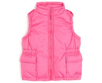 Ouch Girls Puffer Vest - Pretty Pink