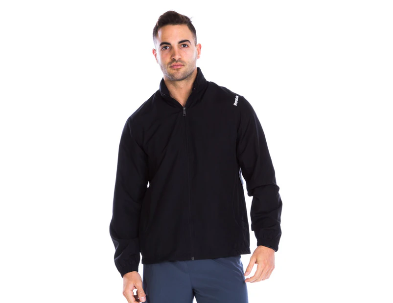 Preview image Reebok Men's Woven Jacket w/Hood Size SML - Black