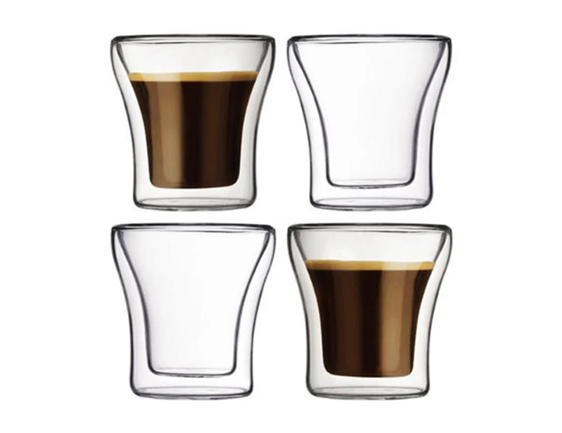 Preview image Bodum Assam Double Wall 100mL Espresso Glasses 4-Pack