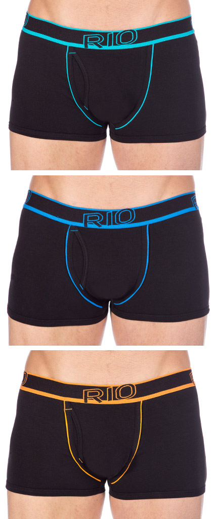 RIO Mens Hipster Trunks 2-Pack MY7G2W Multi Mens Underwear