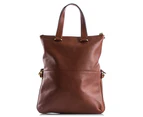 Fossil Memoir Fold Over Tote - Brown