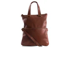 Fossil Memoir Fold Over Tote - Brown