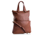 Fossil Memoir Fold Over Tote - Brown