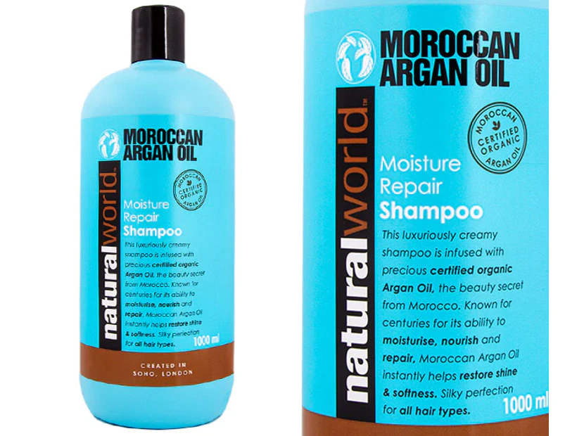 Natural World Moroccan Argan Oil Shampoo 1L