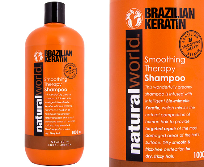 Natural world brazilian clearance keratin smoothing therapy shampoo