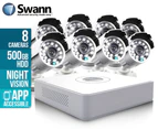 Swann 16-Channel 500GB Surveillance System w/ 8 Cameras