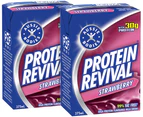 2 x Aussie Bodies Protein Revival Strawberry Drink 375mL