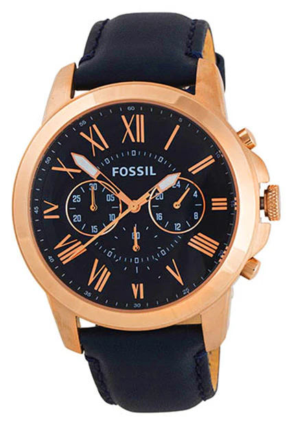 Fossil Men’s Grant Chronograph Leather Watch