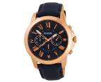 Fossil Men’s Grant Chronograph Leather Watch