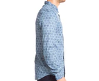Freshjive Men's Stamped L/Sleeve Shirt - Denim