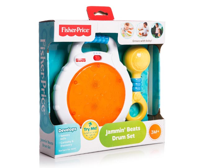 fisher price baby drum set