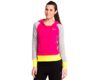 Reebok Women's Fleece Brush Back Hoodie - Grey/Pink