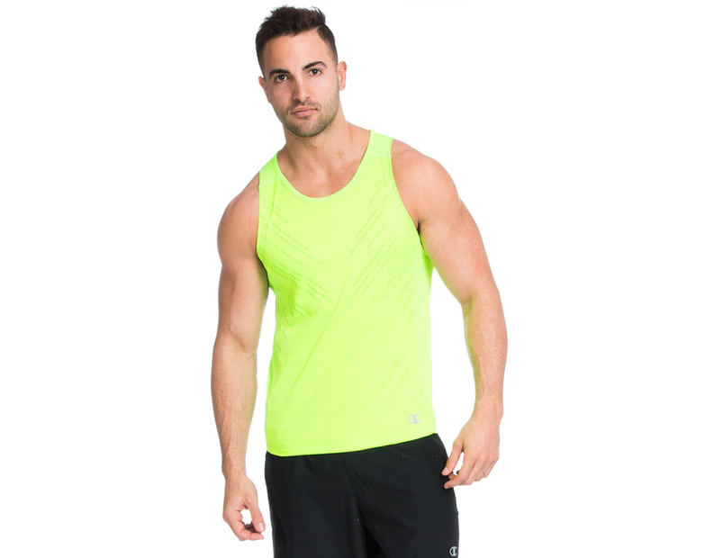 Preview image Champion Men’s XL Sprint Running Tank - Green Crush