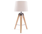 Contemporary 64cm Table Tripod Lamp - Cream
