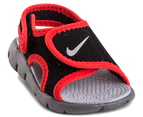 Nike Kids Sunray Adjust 4 TD Sandals Size 2 - Black/Wolf Grey