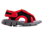 Nike Kids Sunray Adjust 4 TD Sandals Size 2 - Black/Wolf Grey
