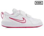 Nike Girls' Pre-School Pico 4 (PSV) Shoe - White/Prism Pink