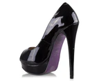 PeepToe Women's Miss Amazon Shoe - Black