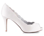 PeepToe Women's Mrs Eternal Heels - Ivory
