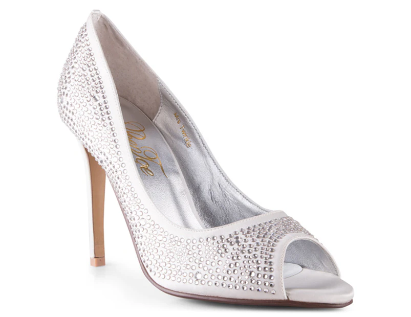 Preview image PeepToe Women's Miss Twinkle Heels - Ivory