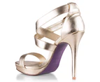 PeepToe Women's Miss Cherrie - Gold