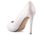 PeepToe Women’s Mrs I Love You Shoe - Ivory