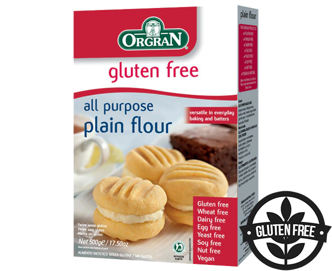 Orgran Gluten Free Flour All Purpose Plain 500g (Pack of 7)