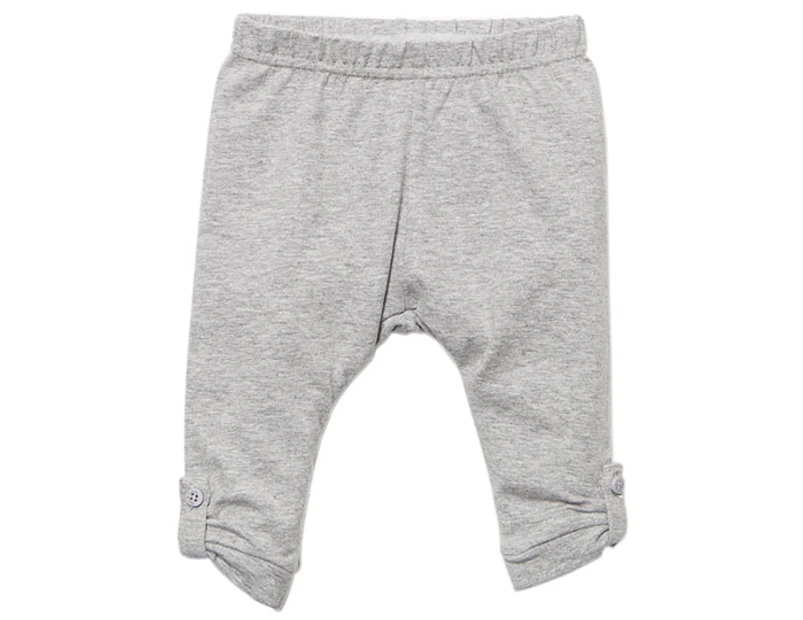 Preview image Fox and Finch Baby Turnback Cuff Leggings - Ash Marle