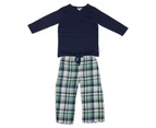 Fox and Finch Boys' Check Pant PJ Set - Navy