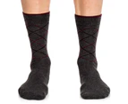 Van Heusen Men's Size 10-13 Dress Socks 4-Pack - Grey/Black