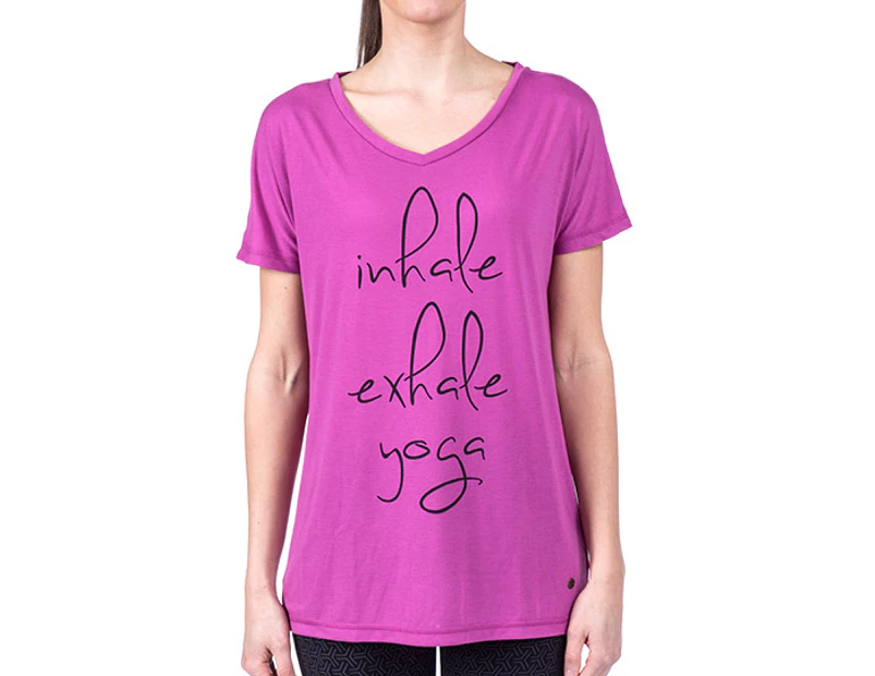 Inhale Exhale Yoga by Diadora Women's Tee - Orchid