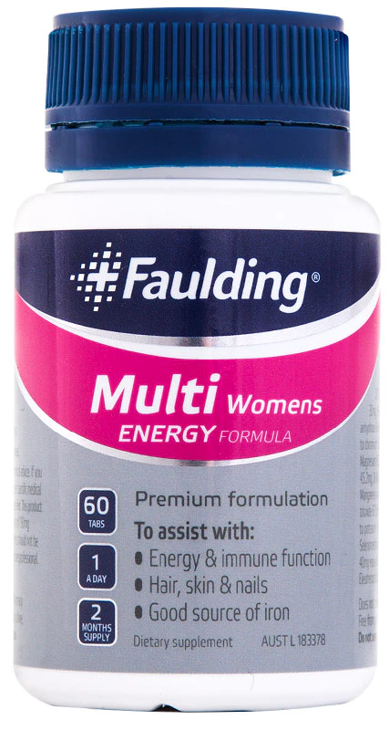 Faulding Multi Vitamin Womens Energy 60 Tablets