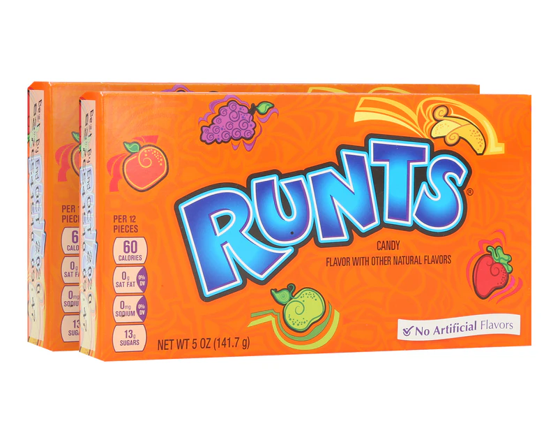 2 x Runts Fruit Candy 141.7g