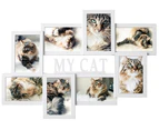 My Cat 8-in-1 Photo Collage - White
