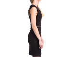 Kardashian Kollection Cut Out Back Dress - Black