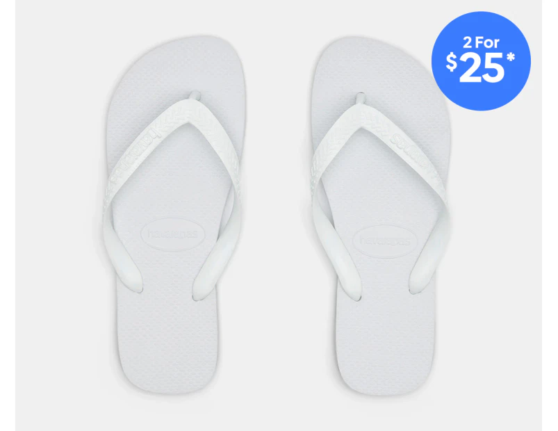 Havaianas Unisex Top Thongs - White