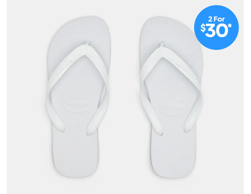 Havaianas Unisex Top Thongs - White