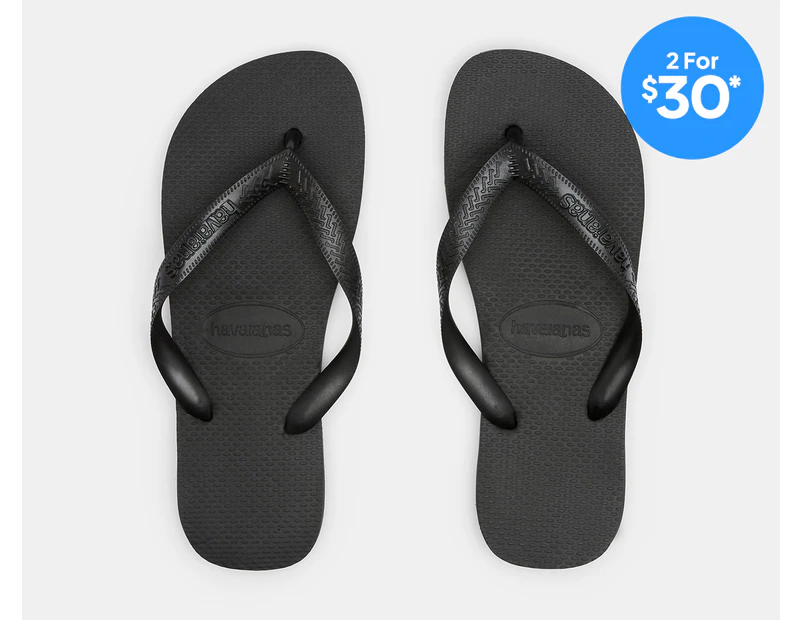 Havaianas Unisex Top Thongs -  Black