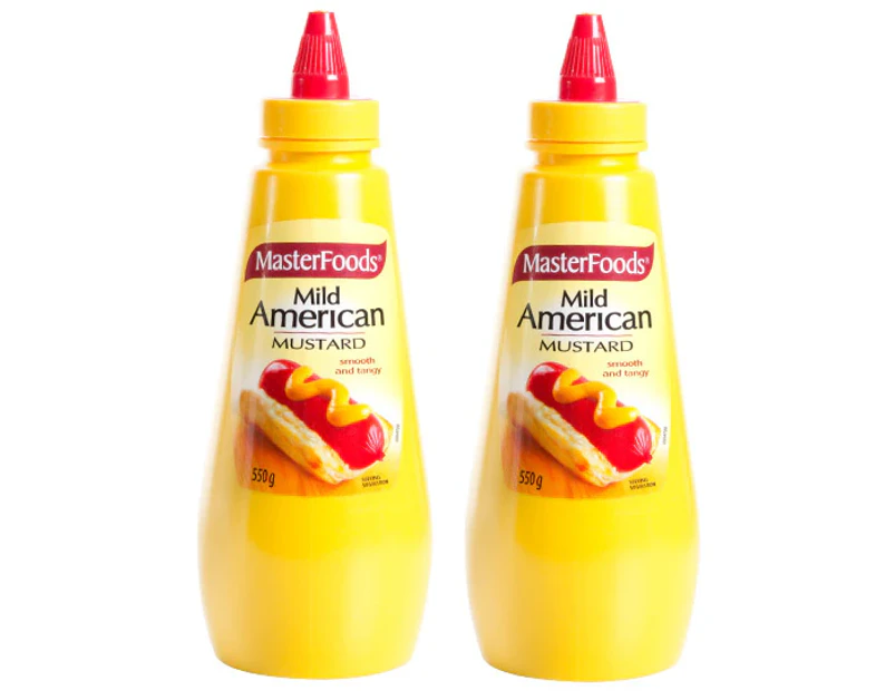 2 x MasterFoods American Mustard 550g