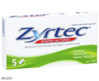 Zyrtec Rapid Acting Hayfever Allergy 5 Mini Tabs