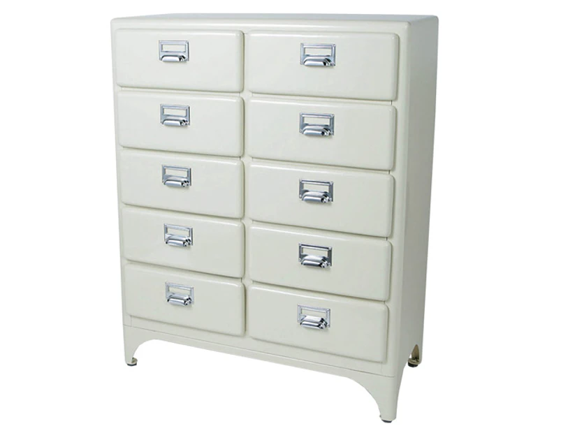 Preview image Dulton 2 Column 5-Drawer Cabinet - Ivory