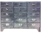 Dulton 3 Column 5-Drawer Cabinet - Raw
