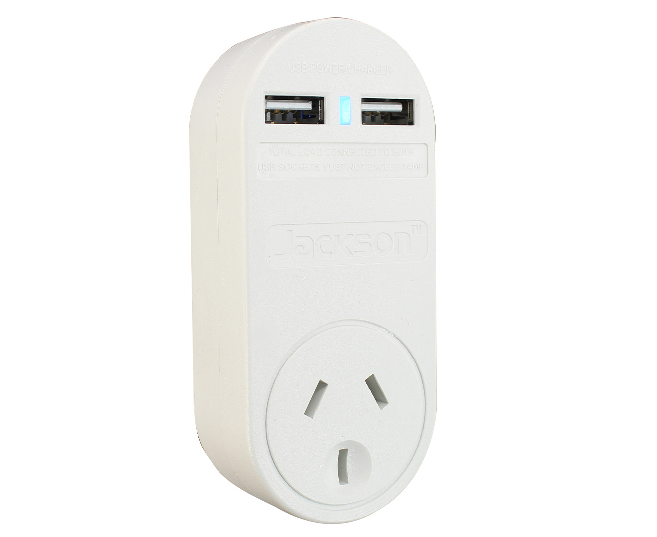 Jackson 2-USB Charger W/ Surge Protected Power Outlet | Catch.co.nz