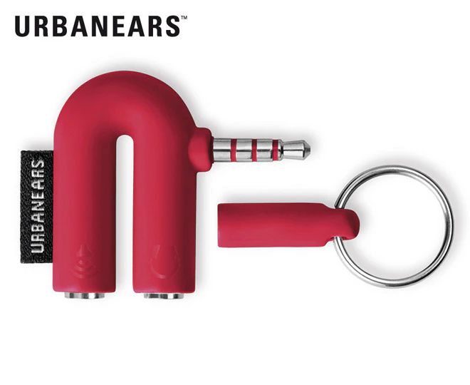 Urbanears Slussen DJ Adapter for iPhone - Tomato