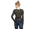 Lagogo Women’s Tee - Army Green